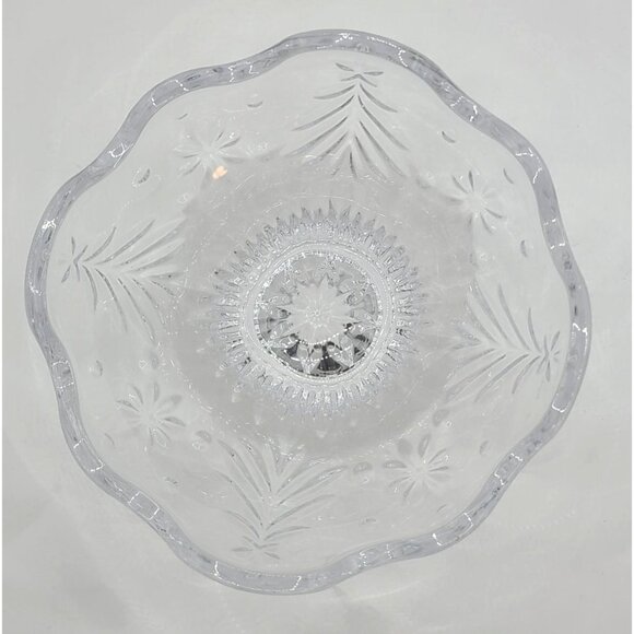 Mikasa Christmas Night Footed Bowl Serving Celebrations Centerpiece Holiday - Picture 4 of 8